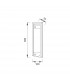 Tube Flush 8W LED 4000K Polished Chrome/ Sand Diamond 680lm 3yrs Warranty-6