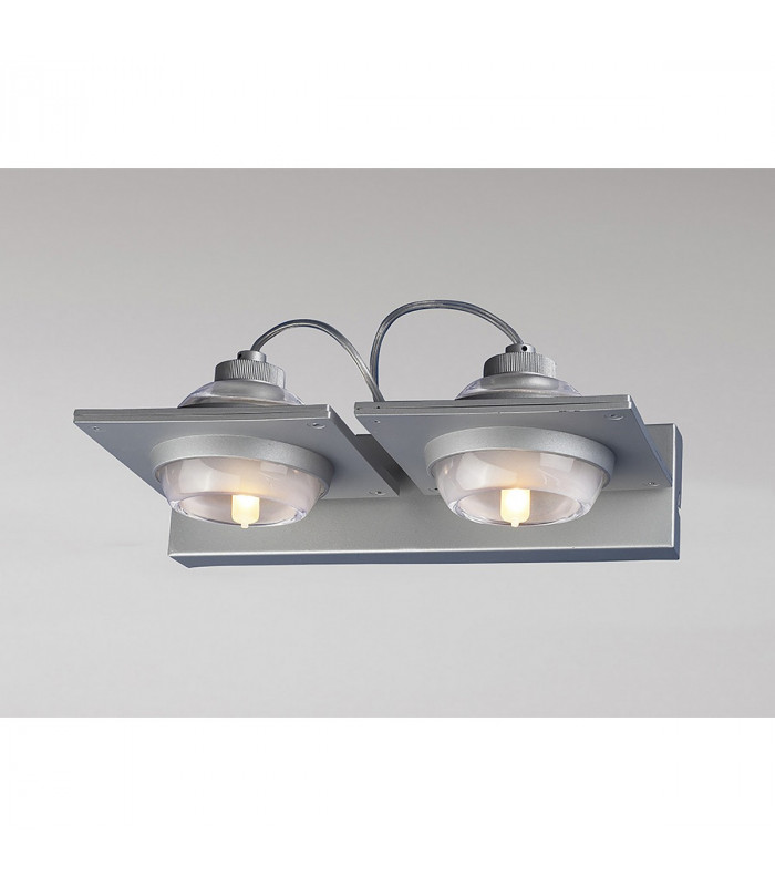 (0040 006) Ull Wall Lamp 2 Light G9 Silver Grey-2
