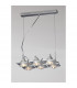 (0040 002) Ull Rectangular Pendant 6 Light G9 Silver Grey-2