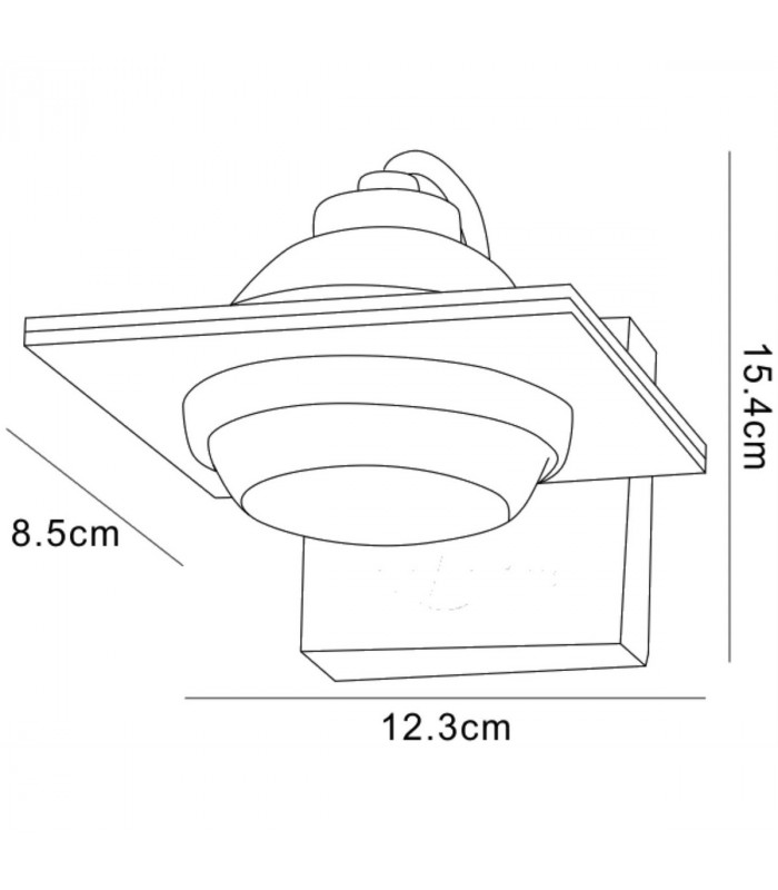 (0040 007) Ull Wall Lamp 1 Light G9 Silver Grey-6