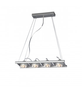 (0040 003) Ull Rectangular Pendant 4 Light G9 Silver Grey-1