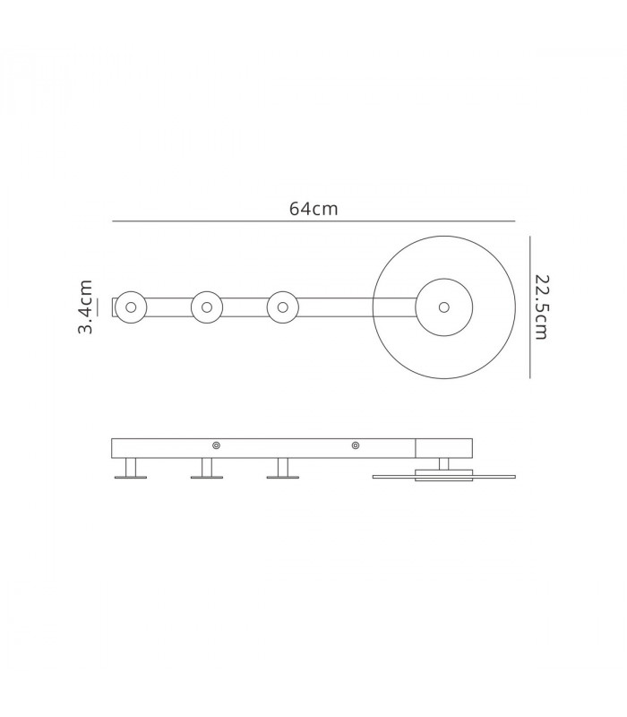 Venus Wall Lamp Coat Rack 6W LED 3000K 490lm White 3yrs Warranty-8