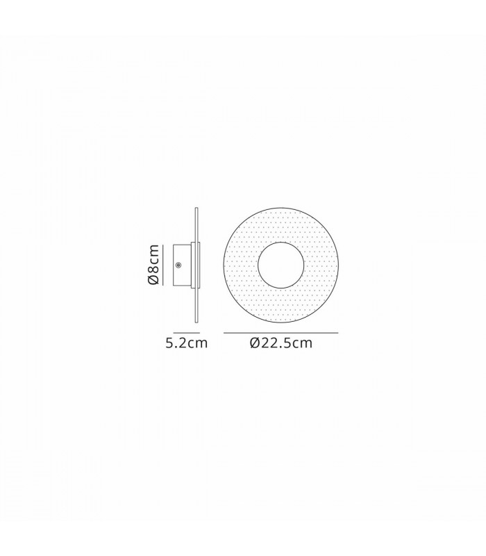 Venus Wall Lamp 9W LED 3000K 780lm White 3yrs Warranty-8