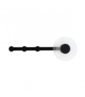 Venus Wall Lamp Coat Rack 6W LED 3000K 490lm Black 3yrs Warranty-1
