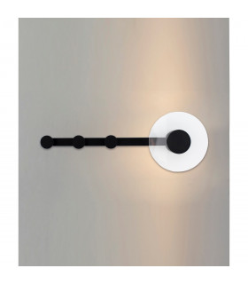 Venus Wall Lamp Coat Rack 6W LED 3000K 490lm Black 3yrs Warranty-2