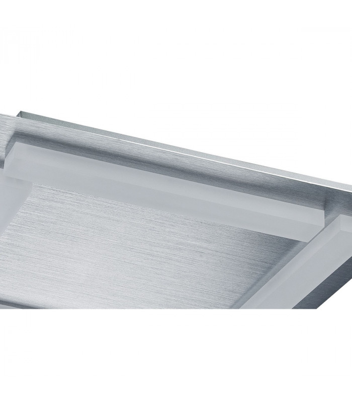 Verona Square Ceiling 4 Light 20W LED 3000K 1800lm Satin Aluminium/Frosted Acrylic 3yrs Warranty-4