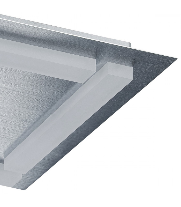 Verona Square Ceiling 4 Light 20W LED 3000K 1800lm Satin Aluminium/Frosted Acrylic 3yrs Warranty-5