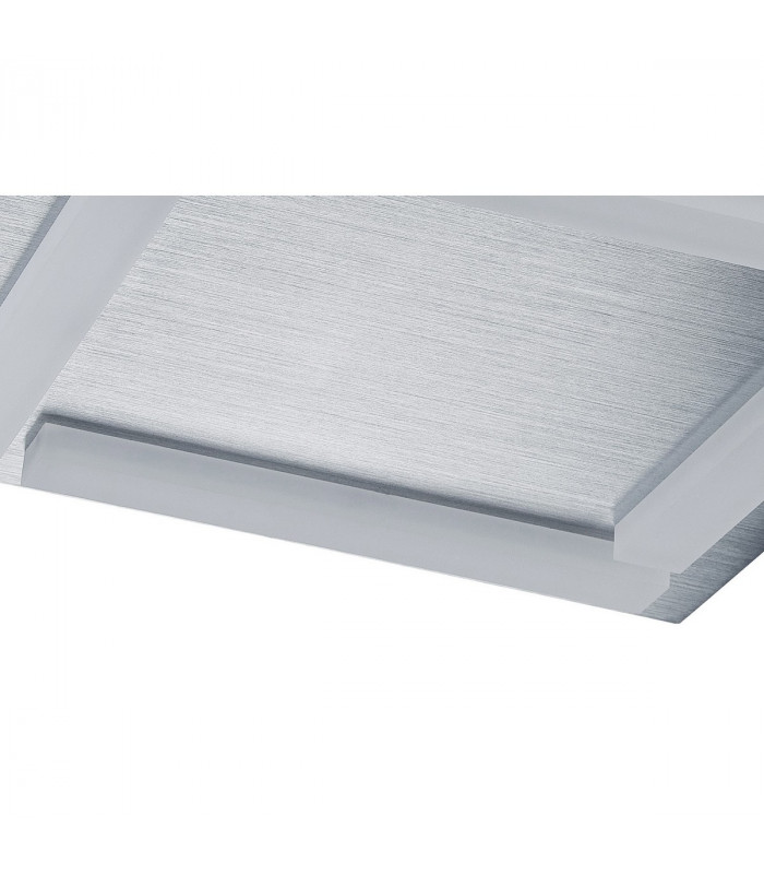 Verona Square Ceiling 4 Light 20W LED 3000K 1800lm Satin Aluminium/Frosted Acrylic 3yrs Warranty-6