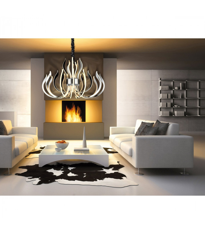 Versailles Wall LED Light 30W Dimmable 1500lm 3000K Polished Chrome/White Acrylic 3yrs Warranty-3