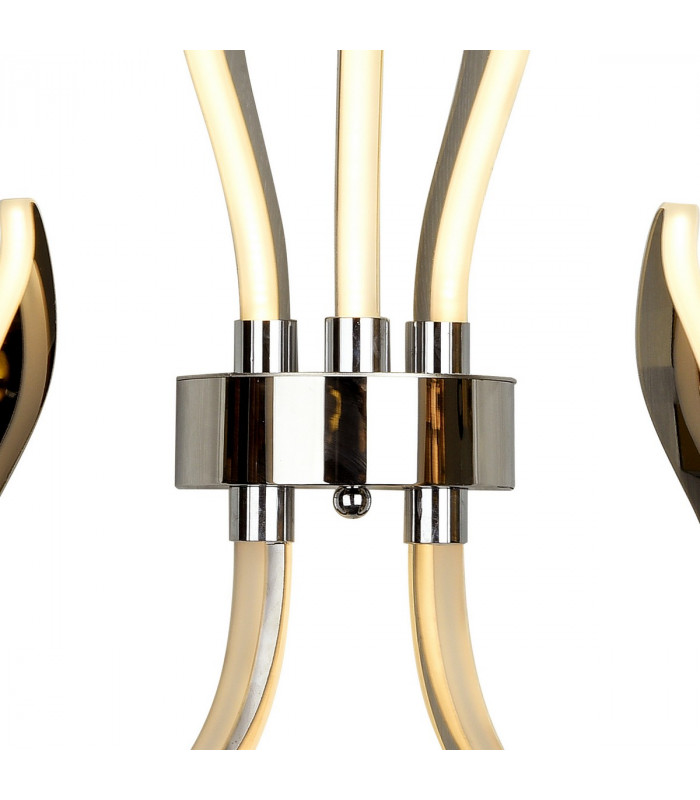 Versailles Wall LED Light 30W Dimmable 1500lm 3000K Polished Chrome/White Acrylic 3yrs Warranty-6