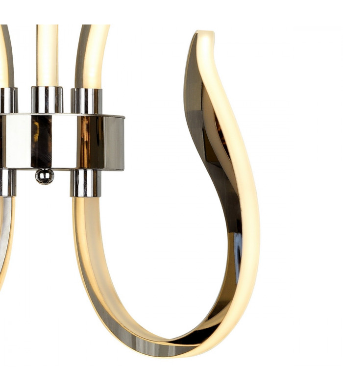 Versailles Wall LED Light 30W Dimmable 1500lm 3000K Polished Chrome/White Acrylic 3yrs Warranty-7