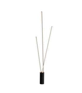 Vertical 3 Light Floor Lamp 60W LED 3000K 3600lm Dimmable Black 3yrs Warranty-1
