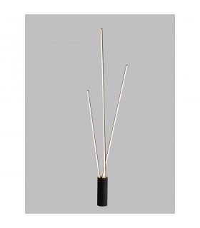 Vertical 3 Light Floor Lamp 60W LED 3000K 3600lm Dimmable Black 3yrs Warranty-2