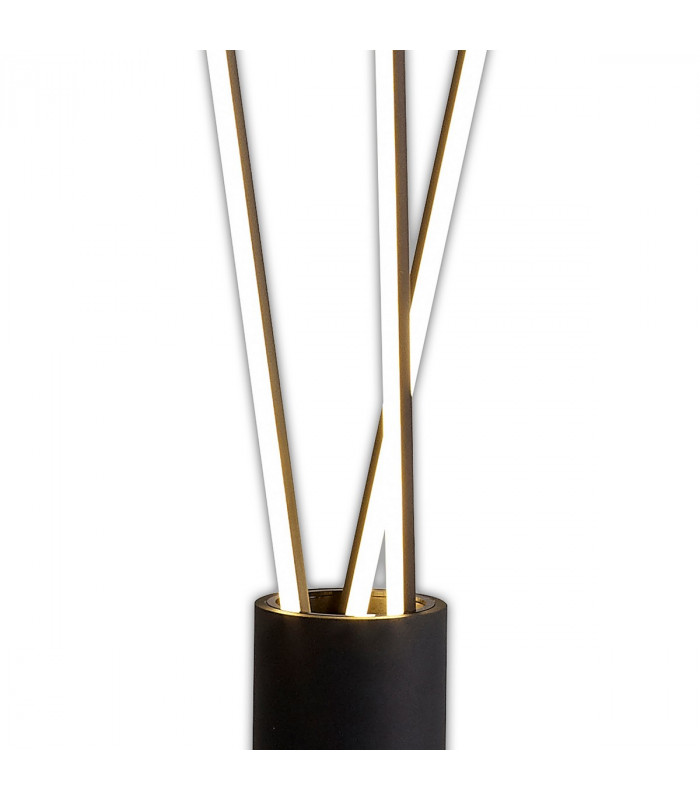 Vertical 3 Light Floor Lamp 60W LED 3000K 3600lm Dimmable Black 3yrs Warranty-7