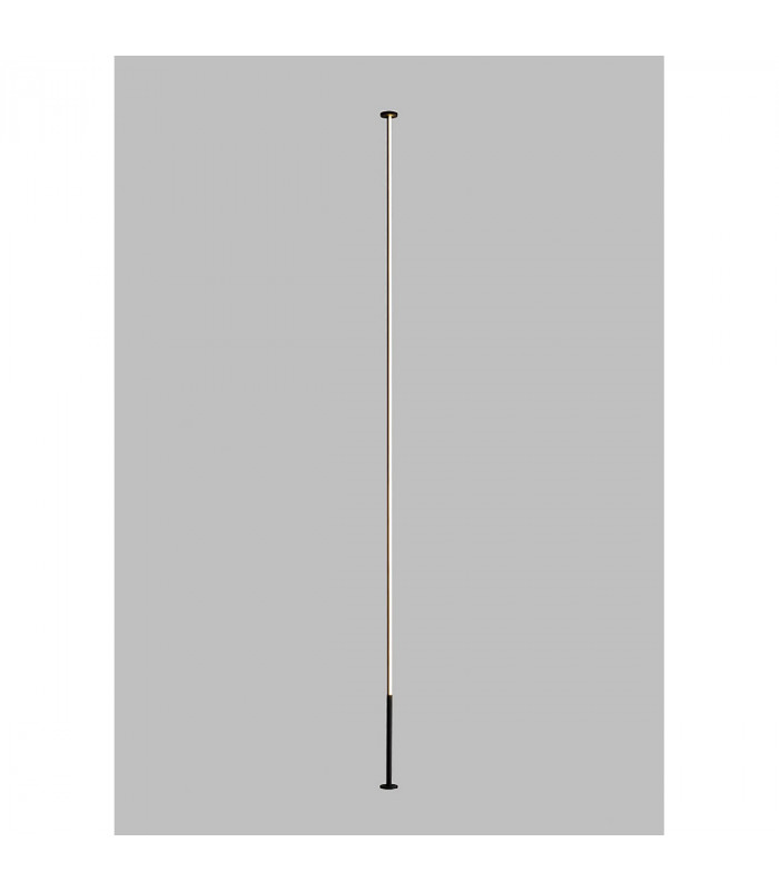 Vertical 1 Light Floor Lamp 36W LED 3000K 2160lm Dimmable Black 3yrs Warranty-2