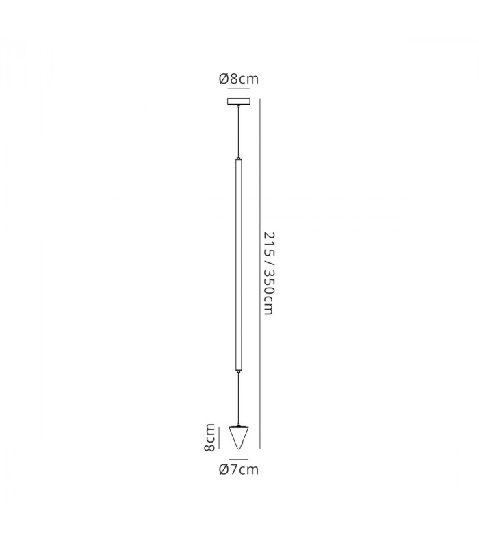 Vertical Pendant/Floor Lamp 36W LED 3000K 2160lm Dimmable Black 3yrs Warranty-10