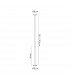 Vertical Floor Lamp 40W LED 3000K 2400lm Dimmable Black 3yrs Warranty-9