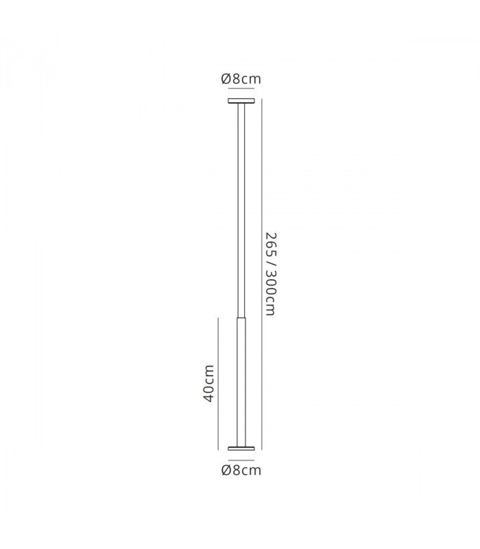 Vertical Floor Lamp 40W LED 3000K 2400lm Dimmable Black 3yrs Warranty-9