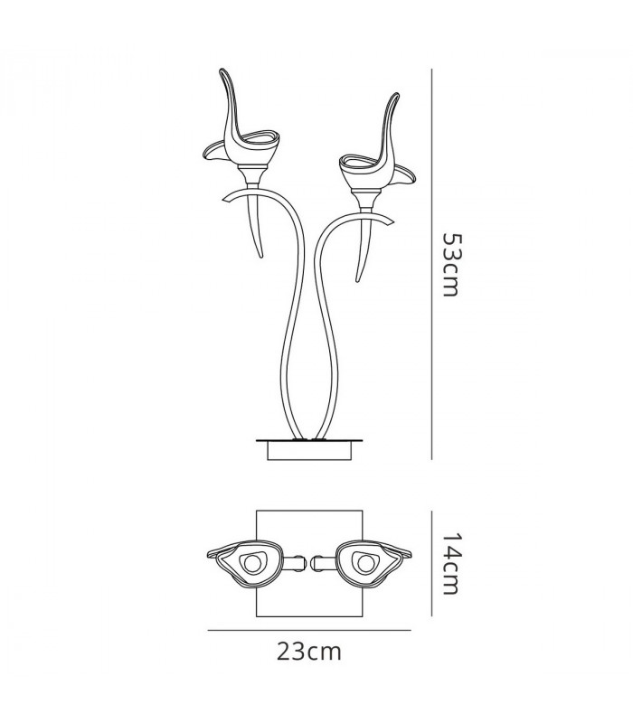 Viena Table Lamp 2 Light G9 Polished Chrome-8
