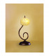 (0038 007) Wave Table Lamp 1 Light G9 Rustic Gold-2