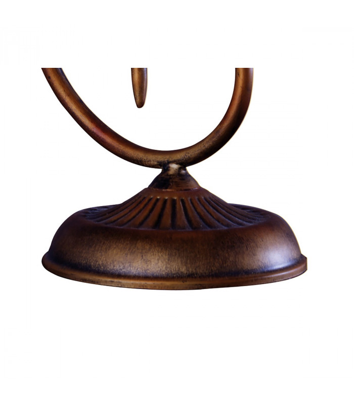 (0038 007) Wave Table Lamp 1 Light G9 Rustic Gold-3