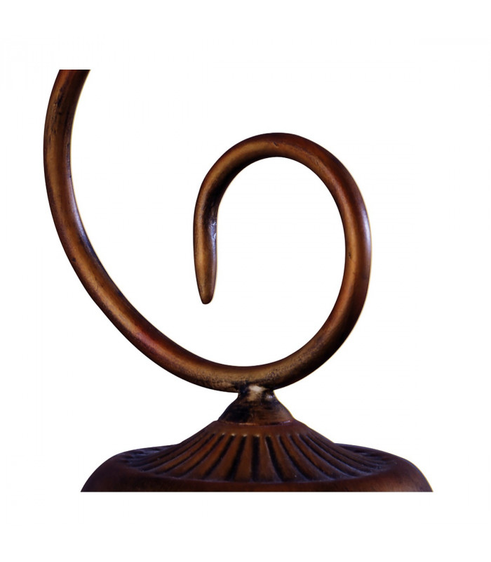 (0038 007) Wave Table Lamp 1 Light G9 Rustic Gold-4