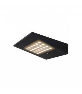 Yeti Solar/Sensor Wall Lamp 2.2W LED 3000K 188lm IP54 Graphite 3yrs Warranty-1