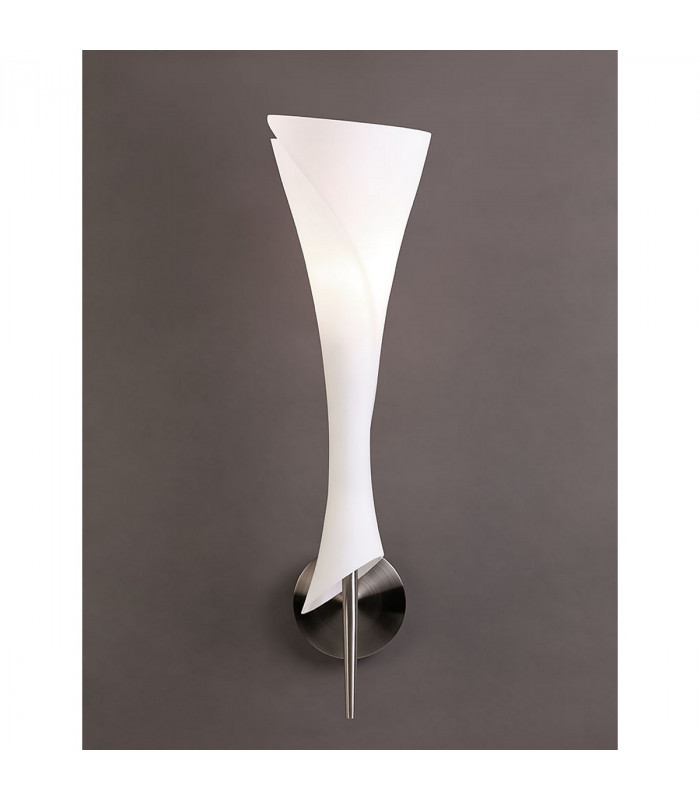 Zack Wall Lamp 1 Light E14 Satin Nickel-2