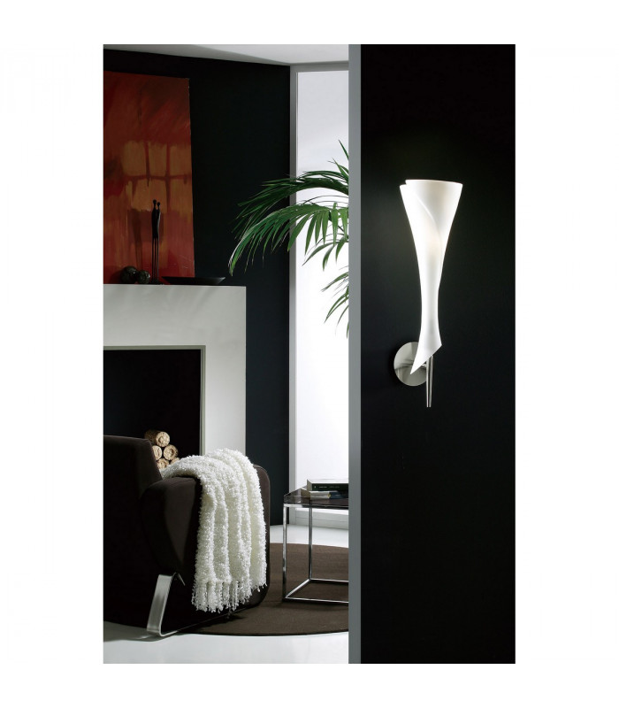 Zack Wall Lamp 1 Light E14 Satin Nickel-3