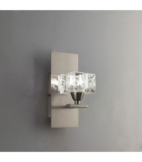 Zen Wall Lamp Switched 1 Light G9 Satin Nickel-2