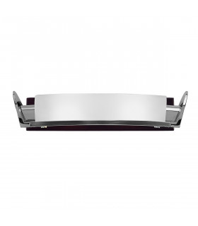 Zira Wall Lamp 2 Light G9 Polished Chrome/Frosted White Glass/Wenge-1