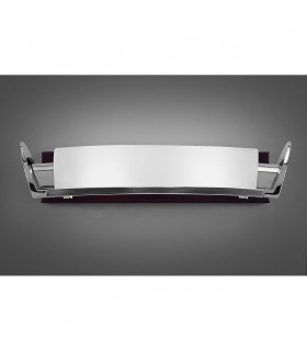 Zira Wall Lamp 2 Light G9 Polished Chrome/Frosted White Glass/Wenge-2