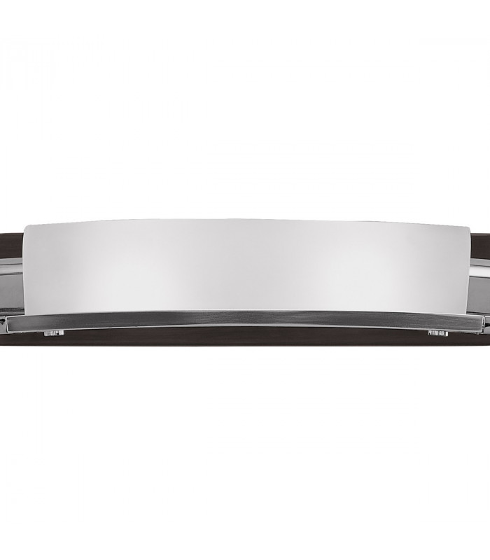 Zira Wall Lamp 2 Light G9 Polished Chrome/Frosted White Glass/Wenge-6