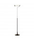 Zira Floor Lamp 2 Light G9 Polished Chrome/Frosted White Glass/Wenge NOT LED/CFL Compatible-1