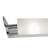 Zira Floor Lamp 2 Light G9 Polished Chrome/Frosted White Glass/Wenge NOT LED/CFL Compatible-9