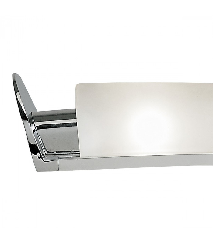 Zira Floor Lamp 2 Light G9 Polished Chrome/Frosted White Glass/Wenge NOT LED/CFL Compatible-9