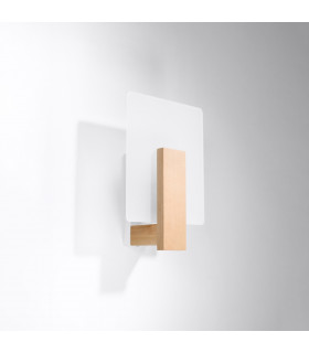 Lappo Flush Wall Lamp Natural Wood-2