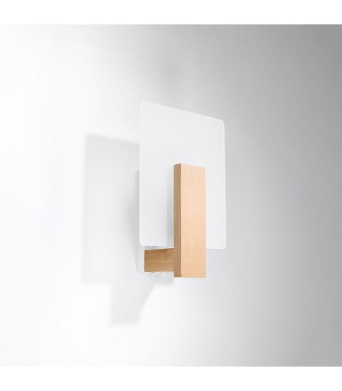 Lappo Flush Wall Lamp Natural Wood-2