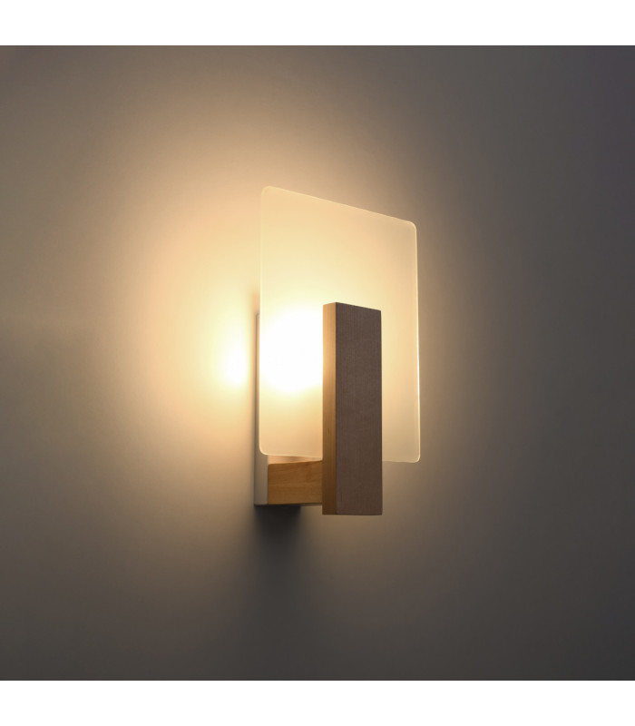 Lappo Flush Wall Lamp Natural Wood-3