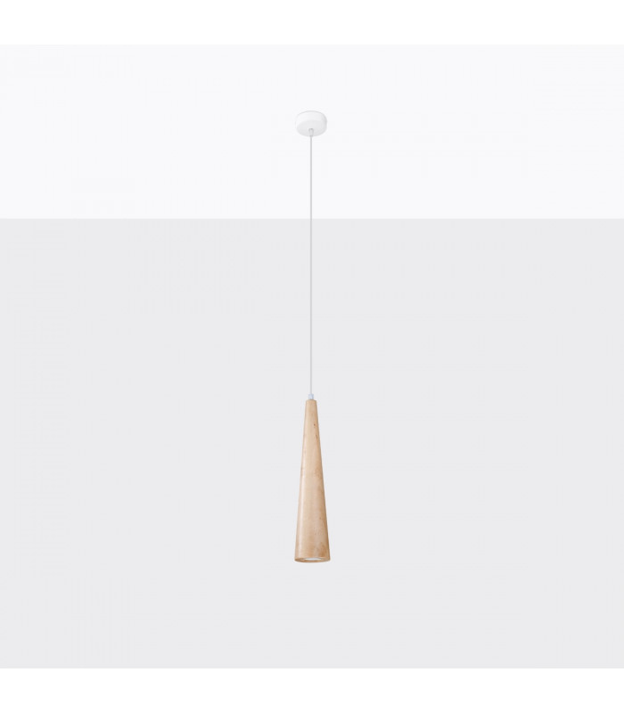 Sula Slim Pendant Ceiling Light Natural Wood-2