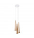 Sula Cluster Pendant Ceiling Light Natural Wood-1