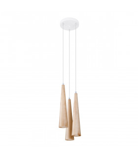 Sula Cluster Pendant Ceiling Light Natural Wood-1