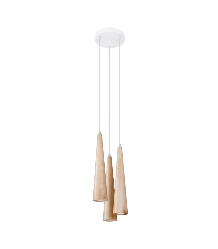 Sula Cluster Pendant Ceiling Light Natural Wood-1