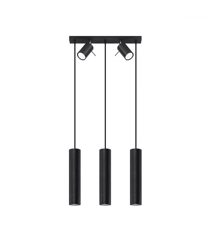 Ring Bar Pendant Ceiling Light Black-1