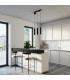 Ring Bar Pendant Ceiling Light Black-7