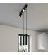 Ring Bar Pendant Ceiling Light Black-8