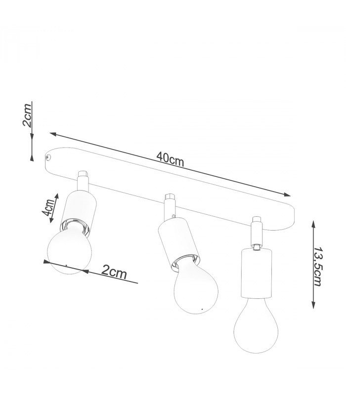 Fornes Ceiling Spotlight Bar Black-5