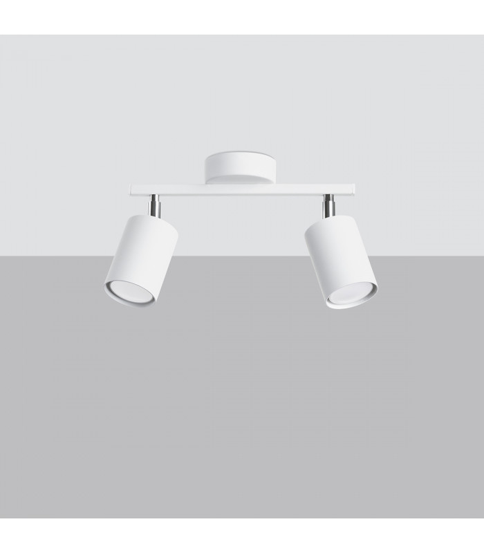 Lemmi Twin Ceiling Spotlight White-2