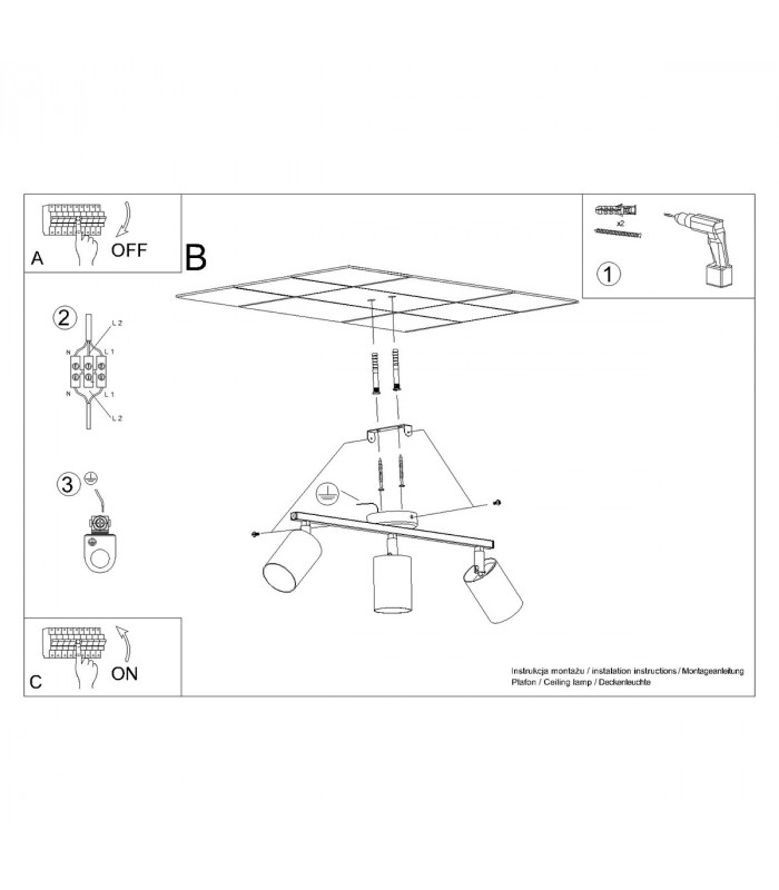 Lemmi Ceiling Spotlight Bar White-6