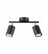 Lemmi Twin Ceiling Spotlight Black-1
